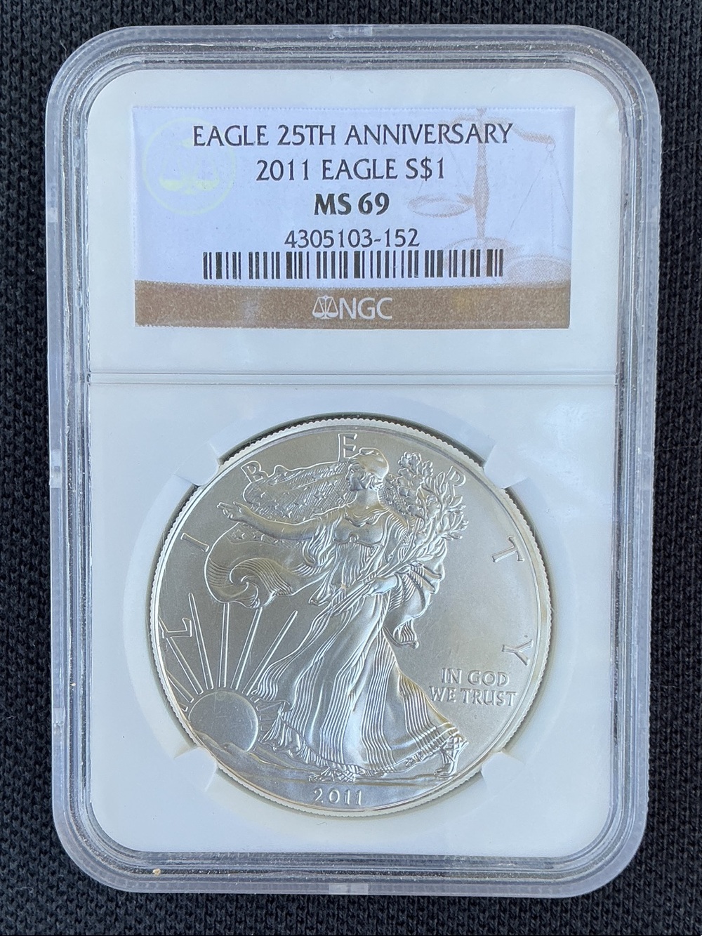 Certified Silver Coin - 2011 Eagle 25th Anniversary - Silver